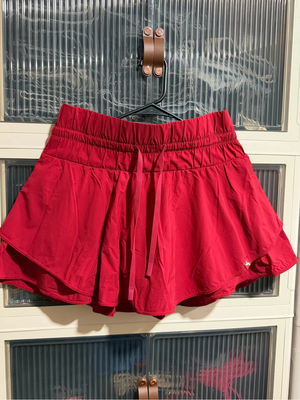 JoyLab Red Athletic Skort with Drawstring Waist